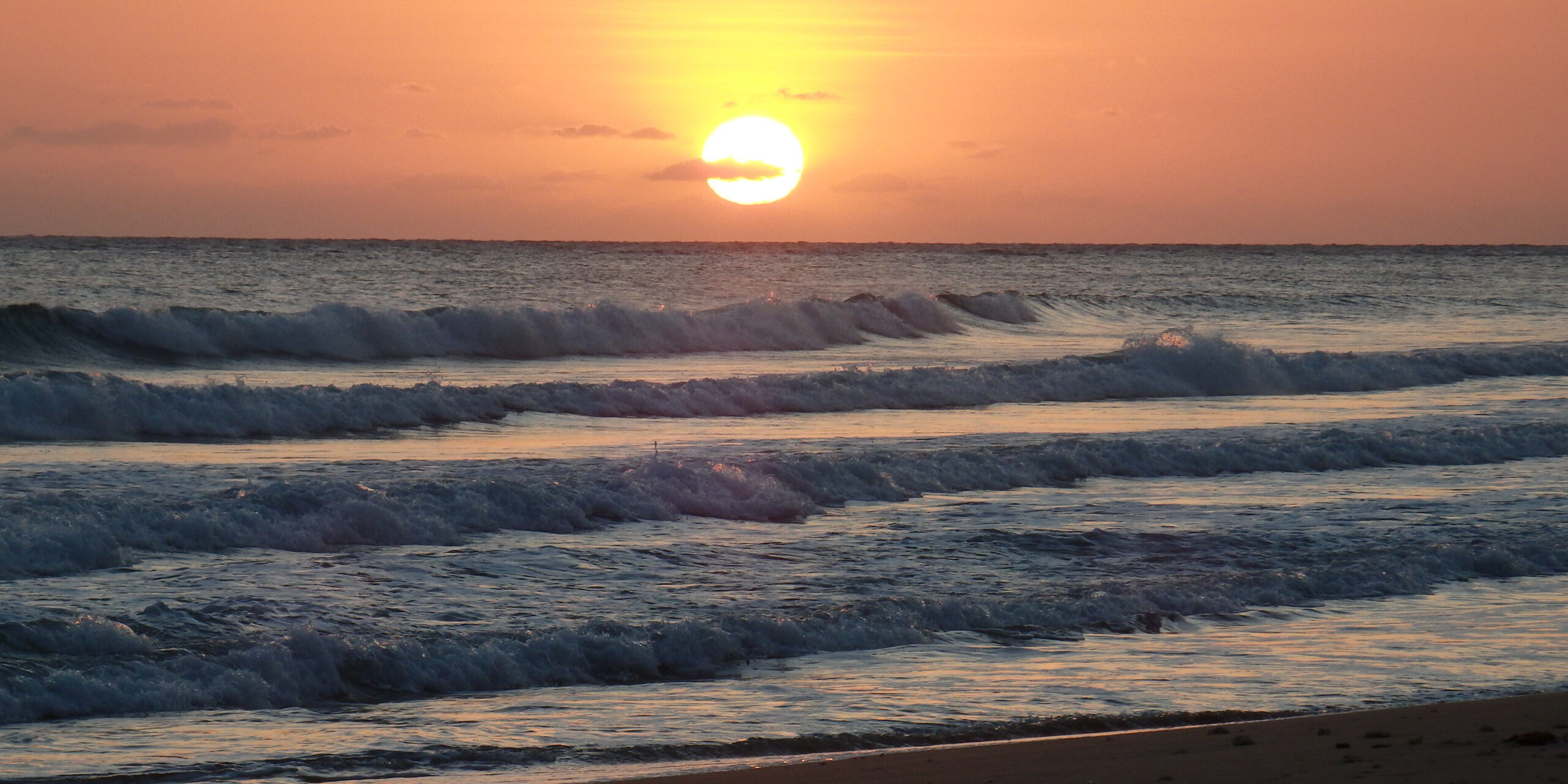 Sonnenuntergang über Meer