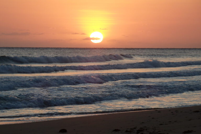 Sonnenuntergang über Meer